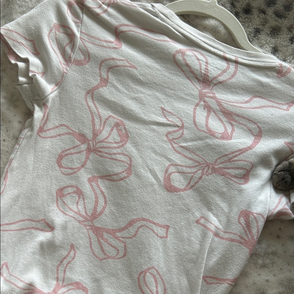 Pink Ribbon Print Short Sleeve Tee​ - Picture 4 of 4